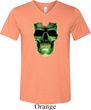 Halloween Glow Bones Mens Tri Blend V-neck Shirt