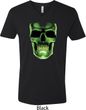 Halloween Glow Bones Mens V-Neck Shirt