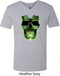 Halloween Glow Bones Mens V-Neck Shirt