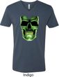 Halloween Glow Bones Mens V-Neck Shirt