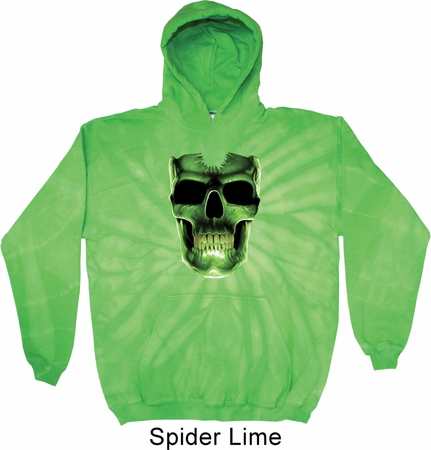 Halloween Glow Bones Tie Dye Hoodie