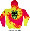 Halloween Glow Bones Tie Dye Hoodie