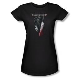 Halloween II Shirt Juniors Cold Gaze Black Tee T-Shirt Halloween II Shirt Juniors Cold Gaze Black Tee T-Shirt
