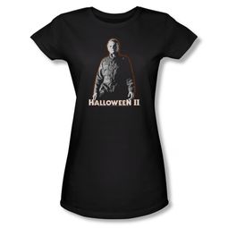 Halloween II Shirt Juniors Michael Myers Black Tee T-Shirt Halloween II Shirt Juniors Michael Myers Black Tee T-Shirt