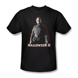 Halloween II Shirt Michael Myers Adult Black Tee T-Shirt Halloween II Shirt Michael Myers Adult Black Tee T-Shirt