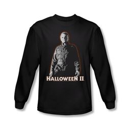 Halloween II Shirt Michael Myers Long Sleeve Black Tee T-Shirt Halloween II Shirt Michael Myers Long Sleeve Black Tee T-Shirt