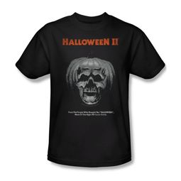 Halloween II Shirt Pumpkin Poster Adult Black Tee T-Shirt Halloween II Shirt Pumpkin Poster Adult Black Tee T-Shirt