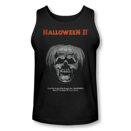 Halloween II Tank Top Pumpkin Poster Black Tanktop