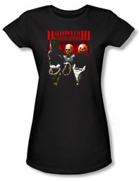 Halloween III Juniors T-shirt Movie Trick Or Treat Black Tee Shirt