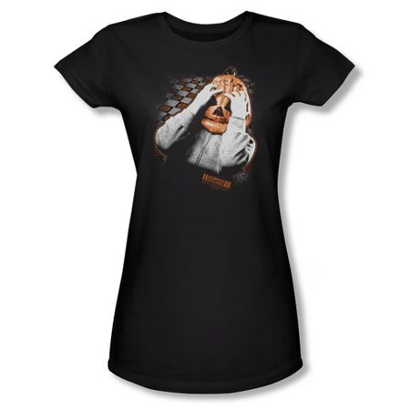Halloween III Shirt Juniors Pumpkin Mask Black Tee T-Shirt