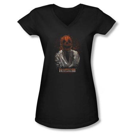 Halloween III Shirt Juniors V Neck H3 Scientist Black Tee T-Shirt