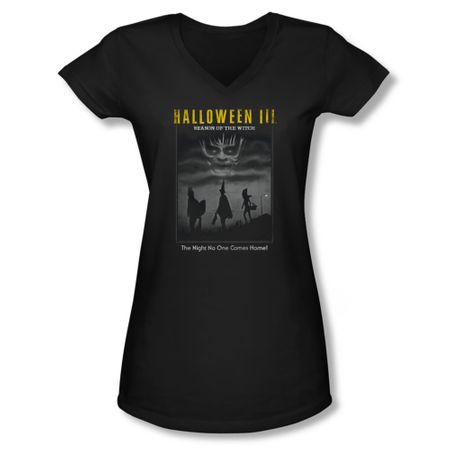 Halloween III Shirt Juniors V Neck Kids Poster Black Tee T-Shirt
