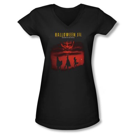 Halloween III Shirt Juniors V Neck Season Of The Witch Black Tee T-Shirt