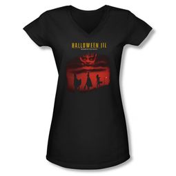 Halloween III Shirt Juniors V Neck Season Of The Witch Black Tee T-Shirt Halloween III Shirt Juniors V Neck Season Of The Witch Black Tee T-Shirt