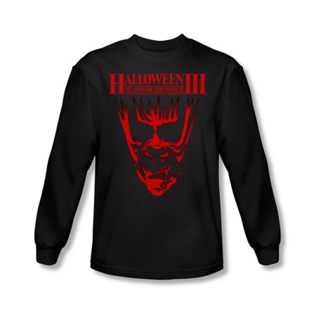 Halloween III Shirt Title Long Sleeve Black Tee T-Shirt