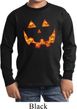 Halloween Jack O Lantern Skull Kids Long Sleeve Shirt