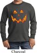 Halloween Jack O Lantern Skull Kids Long Sleeve Shirt