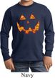 Halloween Jack O Lantern Skull Kids Long Sleeve Shirt