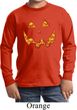 Halloween Jack O Lantern Skull Kids Long Sleeve Shirt