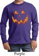 Halloween Jack O Lantern Skull Kids Long Sleeve Shirt
