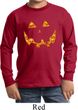 Halloween Jack O Lantern Skull Kids Long Sleeve Shirt