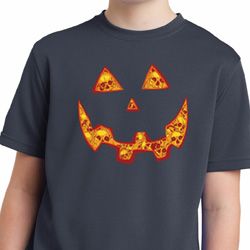 Halloween Jack O Lantern Skull Kids Moisture Wicking Shirt Halloween Jack O Lantern Skull Kids Moisture Wicking Shirt