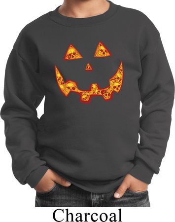 Halloween Jack O Lantern Skull Kids Sweat Shirt