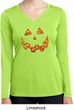Halloween Jack O Lantern Skull Ladies Dry Wicking Long Sleeve Shirt