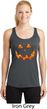 Halloween Jack O Lantern Skull Ladies Dry Wicking Racerback Tank Top