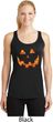 Halloween Jack O Lantern Skull Ladies Dry Wicking Racerback Tank Top