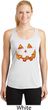Halloween Jack O Lantern Skull Ladies Dry Wicking Racerback Tank Top