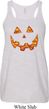 Halloween Jack O Lantern Skull Ladies Flowy Racerback Tanktop
