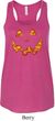 Halloween Jack O Lantern Skull Ladies Flowy Racerback Tanktop