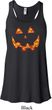 Halloween Jack O Lantern Skull Ladies Flowy Racerback Tanktop
