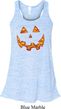 Halloween Jack O Lantern Skull Ladies Flowy Racerback Tanktop