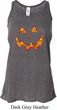Halloween Jack O Lantern Skull Ladies Flowy Racerback Tanktop