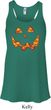 Halloween Jack O Lantern Skull Ladies Flowy Racerback Tanktop