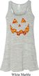 Halloween Jack O Lantern Skull Ladies Flowy Racerback Tanktop
