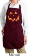 Halloween Jack O Lantern Skull Ladies Full Length Apron with Pockets