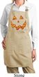 Halloween Jack O Lantern Skull Ladies Full Length Apron with Pockets