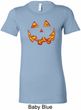 Halloween Jack O Lantern Skull Ladies Longer Length Shirt