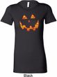 Halloween Jack O Lantern Skull Ladies Longer Length Shirt