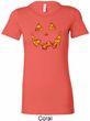 Halloween Jack O Lantern Skull Ladies Longer Length Shirt