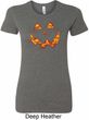 Halloween Jack O Lantern Skull Ladies Longer Length Shirt
