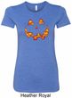Halloween Jack O Lantern Skull Ladies Longer Length Shirt