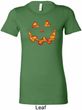 Halloween Jack O Lantern Skull Ladies Longer Length Shirt