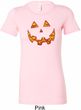 Halloween Jack O Lantern Skull Ladies Longer Length Shirt