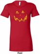 Halloween Jack O Lantern Skull Ladies Longer Length Shirt