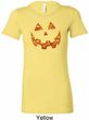 Halloween Jack O Lantern Skull Ladies Longer Length Shirt