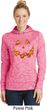 Halloween Jack O Lantern Skull Ladies Moisture Wicking Hoodie